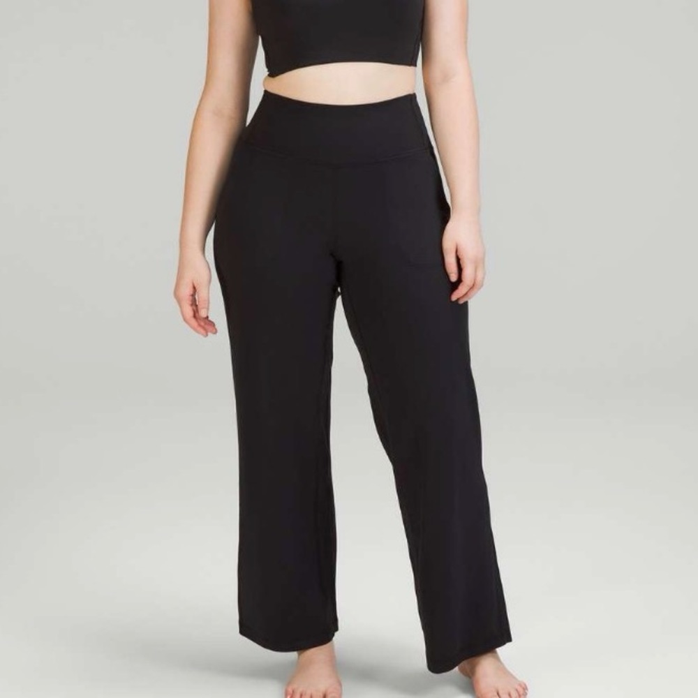 Lululemon align high-rise wide leg legging 31” size 4 black